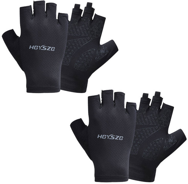 HBYSZB 운전 스포츠 장갑, 블랙, 1세트