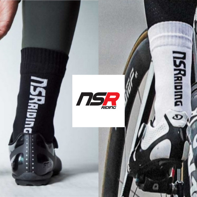 NSR 폰도 겨울용 워터프루프 프로 삭스 완전 방수 방풍 에어로 자전거 양말, 블랙, 1개