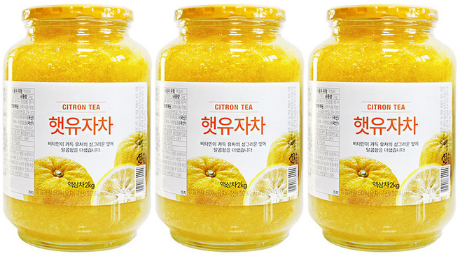 고려 25년 햇유자차 (25년 11월 생산), 1개, 3개입, 2kg