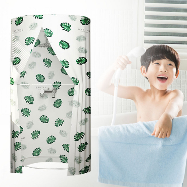 로아 이동식 간이 샤워 부스 접의식 탈의실, 그린, 1개