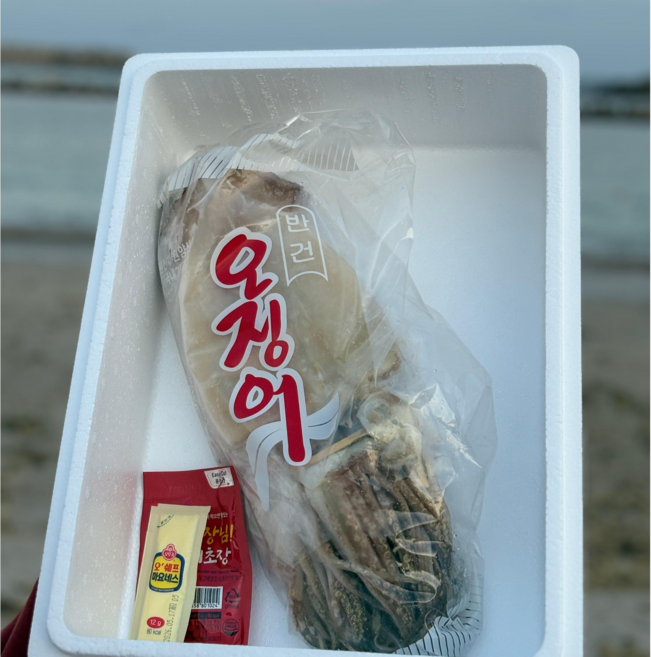 [산지직송] 삼정수산 국내산 반건조 오징어 피데기 특대, 1개, 5미 350g