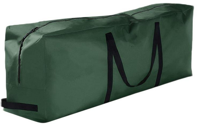 크리스마스 트리 보관 가방 튼튼하고 큰 사이즈 가볍고 방수 및 방진 기능이 있는 트리 정리 가방 크리스마스, 아래에 설명된 대로, 210D 옥스포드 천, 녹색 165x38x76cm, 1개