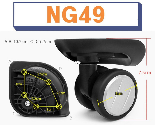 NG49 A-83 샘소나이트 아메리칸투어리스터 캐리어 바퀴 교체 부품