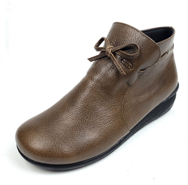 의정부수제화 양가죽 여성 봄 부츠 발편한 여자 앵글 앵클 수제 가죽 숏부츠