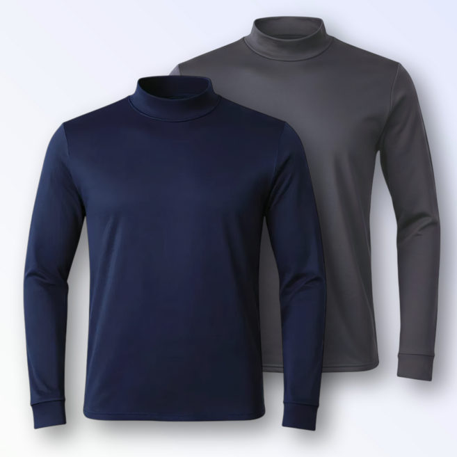 1+1 macci (마찌) 히트포뮬러 남자 기능성 기모 목폴라 반목 긴팔 티셔츠 (정품)