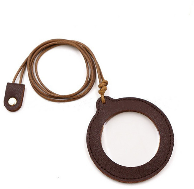 루나브릿지 휴대용 목걸이형 돋보기, 1개, 다크브라운