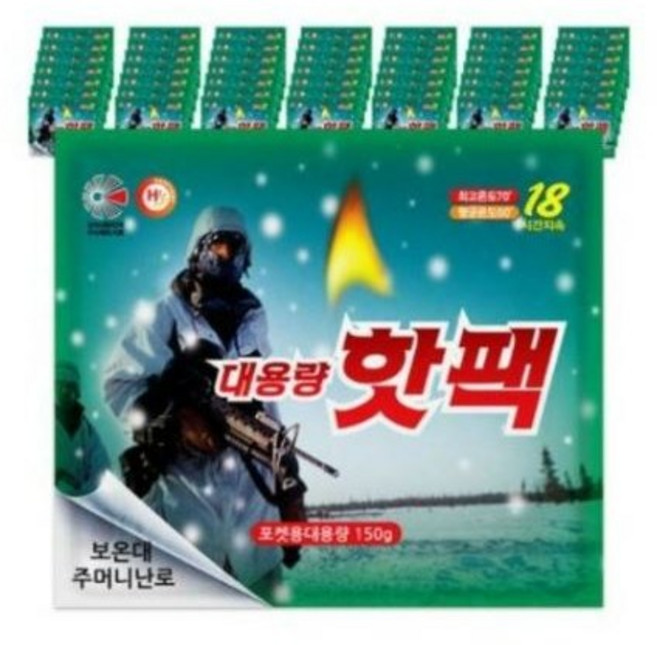 해피데이 포켓형 대용량 핫팩 150g, 460개