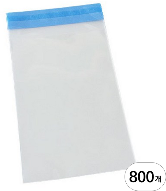 그린비닐 접착식 투명 OPP 봉투, 800개