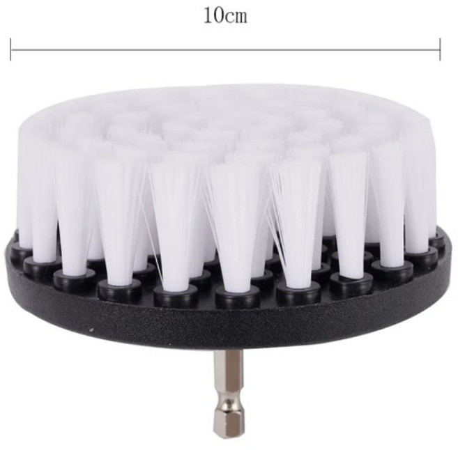 무선 전동솔 욕실 청소기 부드러운 드릴 브러시 전기 스크러버 디스크 폴리셔 카펫 유리 자동차 타이어용 전동 청소 도구 4 인치, [01] 4inch A, 1) 4inch A