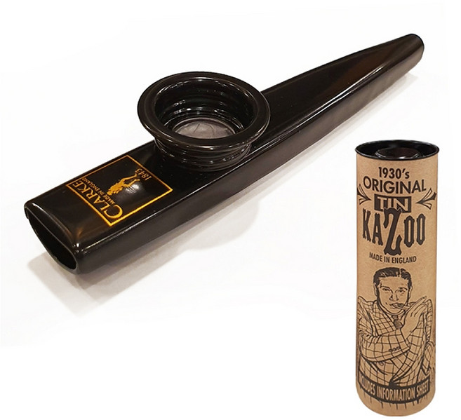 클라크 메탈 카주 오리지널 떨림막 필름 금속 까주 교육용 악기 Clarke Kazoo, 1개