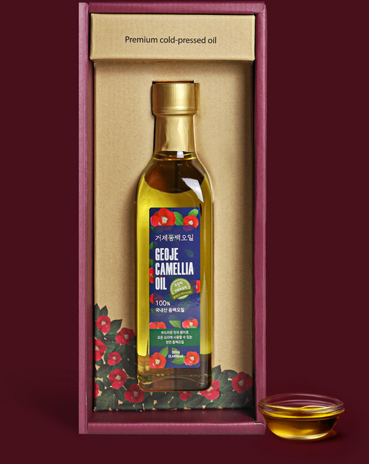 [거제동백연구소] 거제 동백 오일 300ml 선물세트, 1개