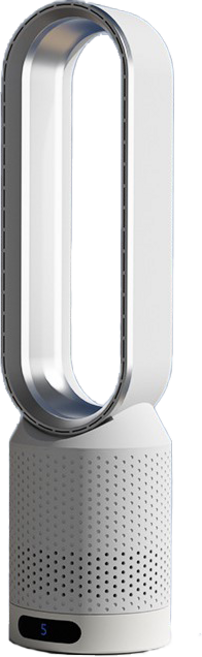 20인치 날개없는 냉온풍기 무소음 스탠드형 선풍기 가정용 PTC 터원형 에어컨, 실버, LFJ-20