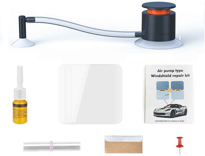 세이프티 일자형 자동차 유리 복원제 세트 돌빵 기스 접착제