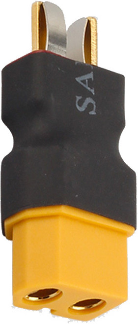 RC 배터리 변환 젠더 T딘스 to XT60 어댑터 무선 커넥터 납땜 불필요 드론 RC카 호환, 1개, (젠더) T to XT60(옐로우)