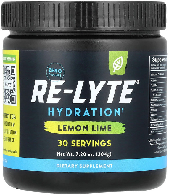 레드몬드 Re-Lyte 하이드레이션 레몬 라임 204g(7.20oz) RTC-10879, 189 g, 1개