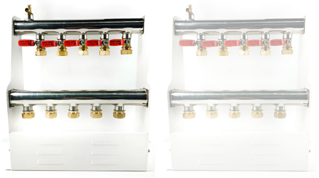국산 스텐 온수 기름보일러분배기5구 25A 난방형, 단품