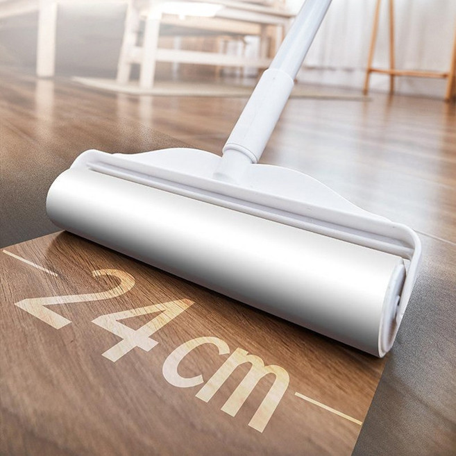 원달러샵 롱핸들 돌돌이 테이프 클리너 24cm, 1개