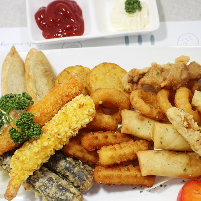 업소용 냉동 안주세상 모듬튀김 500g, 1개