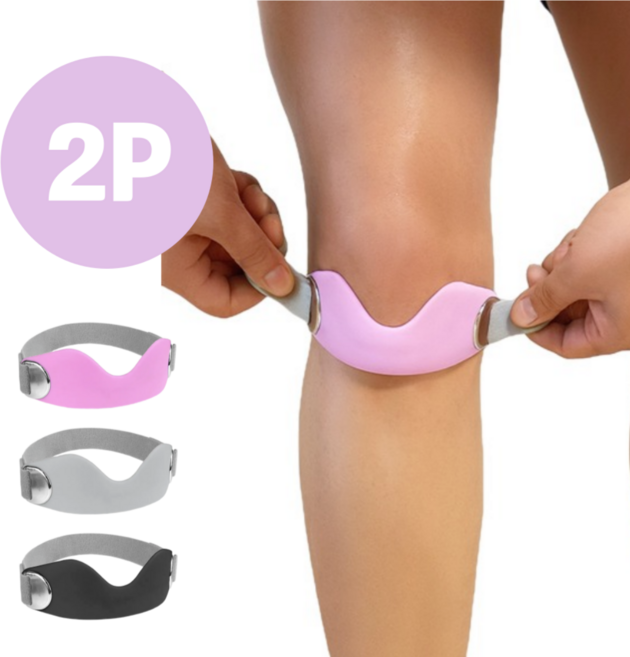 오투핏 젤리가드 실리콘 슬개건 무릎보호대 러닝 등산 테니스, 핑크, 2개