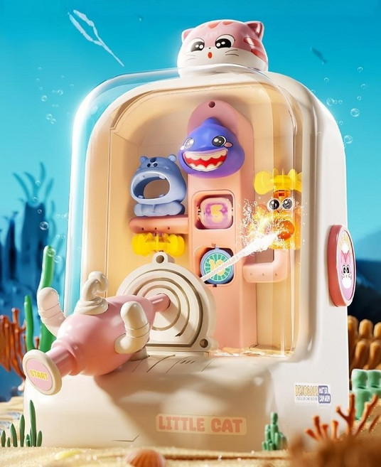 물총 워터건 게임기 슈팅 오락실 기계 기관총 워터밤 대용량 자동 사격기 파워샷 미니, 공룡 물총 게임기