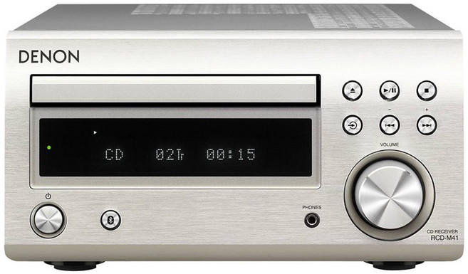 Denon 데논 RCD-M41 블루투스 미니 CD리시버 (실버.블랙)+광케이블증정