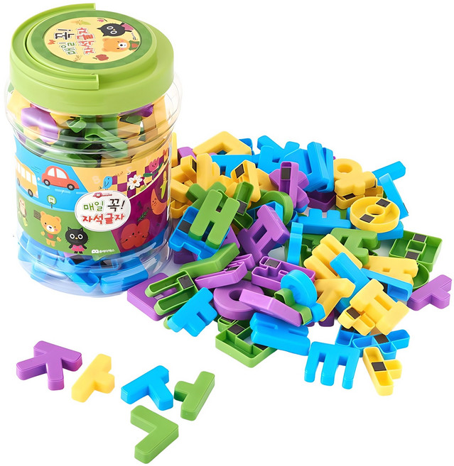 플레이맥스 매일 꼭 자석글자 한글, 1개, 104피스