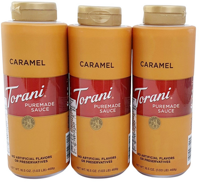 토라니 퓨어메이드 미니 소스 카라멜, 468g, 3개