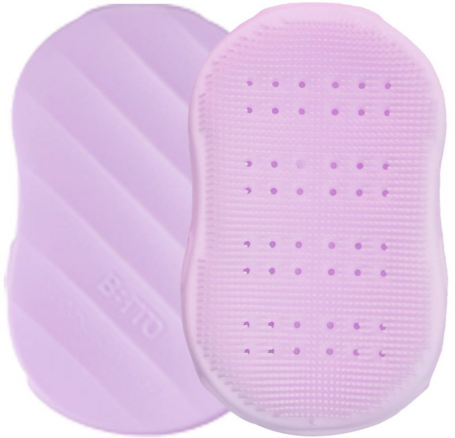 비비또 실리콘 클렌징 브러쉬 빅사이즈, 라벤더, 1개