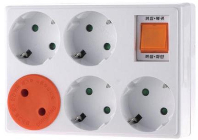 동양전자 멀티콘센트 개별스위치 5구 DYMX-G5S, 1개