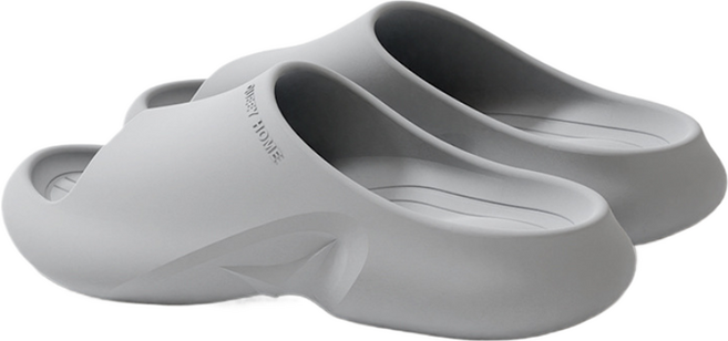 헨센 모노톤 아치 쿠션 슬리퍼 4cm, 그레이, 1개