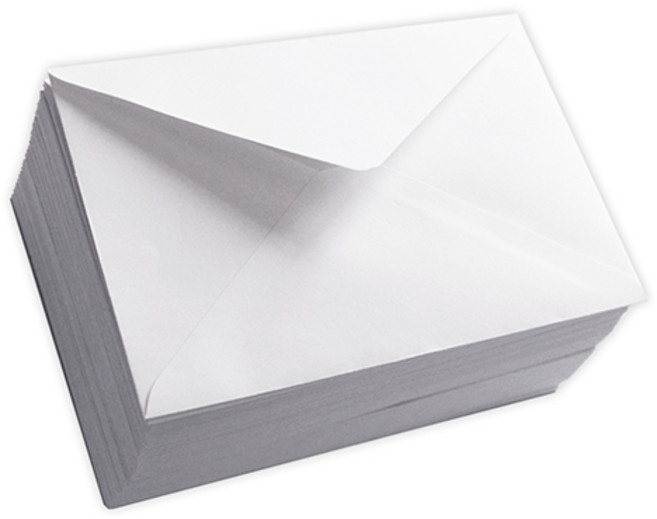 문구마을 청첩장봉투 카드봉투 중 180 x 120mm, 화이트