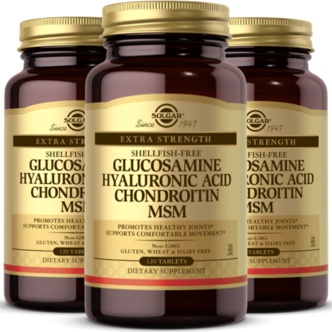 솔가 글루코사민 히알루론산 콘드로이친 MSM 120정 3통, 3개