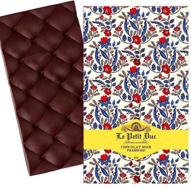 프랑스 르 뿌띠 듀크 Le Petit Duc Black chocolate raspberry 라즈베리 다크 초콜릿바 70g, 6개