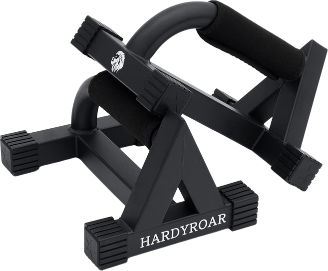 하디로어 삼각형 스틸 푸쉬업바 2p, 블랙