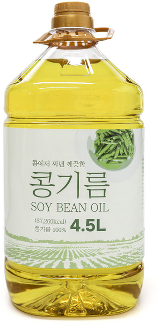 대두유 18L 콩기름100% 식용유 업소용 대용량, 4.5L, 1개