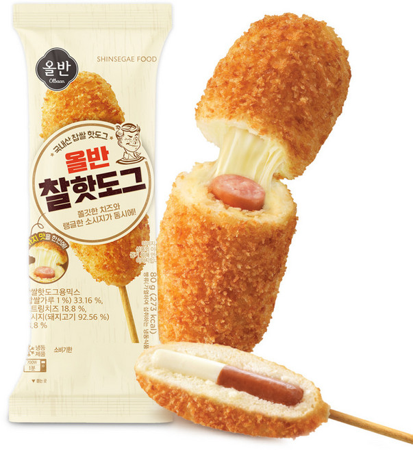 신세계푸드 올반 찰핫도그, 80g, 10개