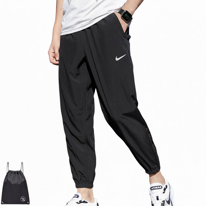 나이키 우븐 러닝 팬츠 신축성 재질 축구 운동 얇은 트레이닝 스포츠 긴바지 (PGN짐쌕가방 지급)