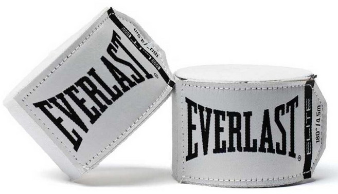 Everlast P00002030 에버젤 패스트랩 블랙 XL, 엘리트 화이트