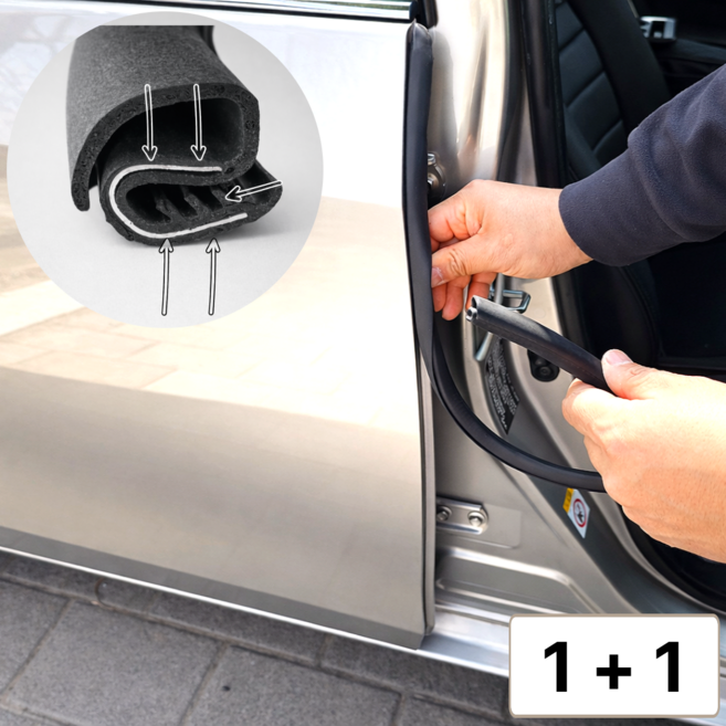 다마온즈 자동차 도어 풍절음 몰딩, 2개