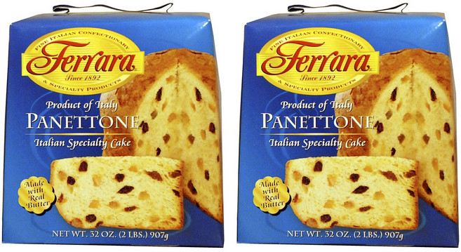 페라라 이탈리안 스페셜티 케이크 파네토네, 2개, 907g
