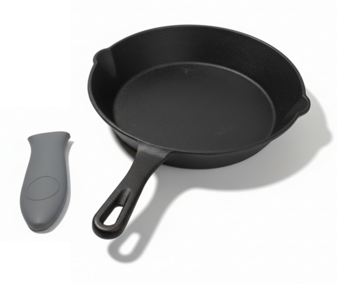 GuoXiaoyi 무쇠 후라이팬 주물 팬 무쇠 그리들팬, 16cm × 1개