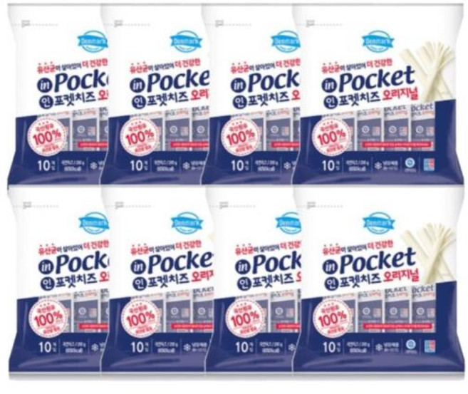 동원 덴마크 인포켓치즈 오리지널, 80개, 20g