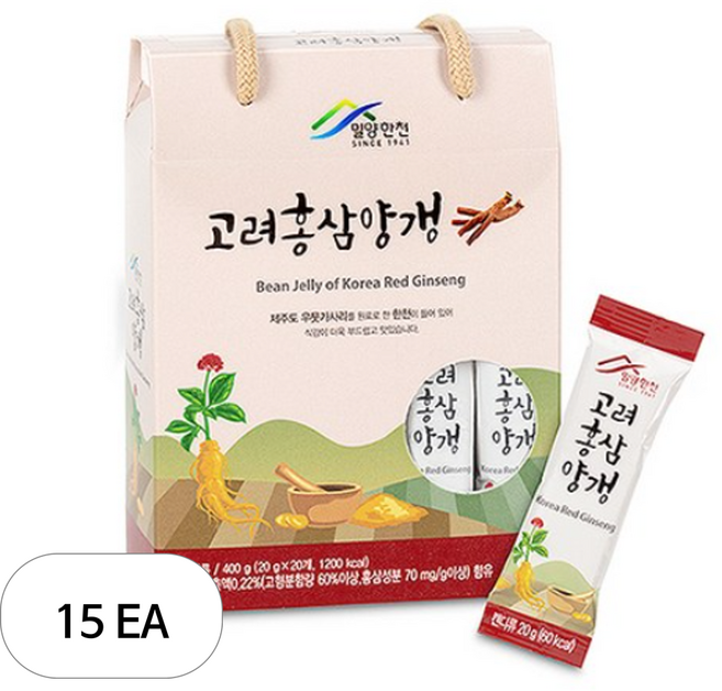 밀양한천 고려홍삼양갱, 15개