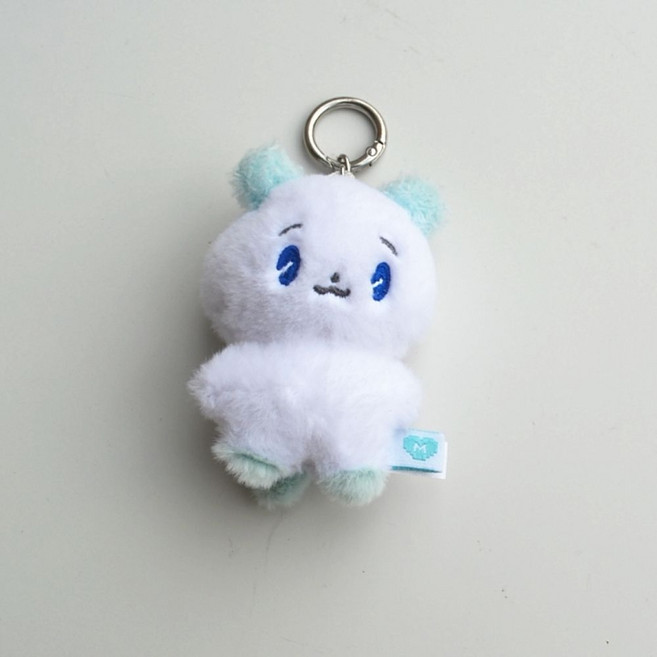 PLE 므메미무 인형 버추얼 응원 보이그룹 키링 액세서리 캐릭터 가방걸이, 1개, E. PLE 블루 플라워 키링