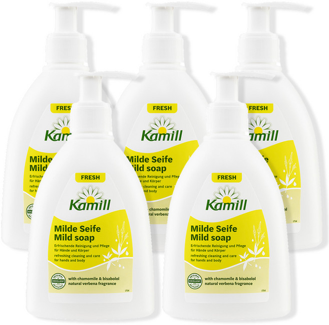 카밀 마일드솝 리퀴드 핸드 솝 프레쉬 300ml x 5개