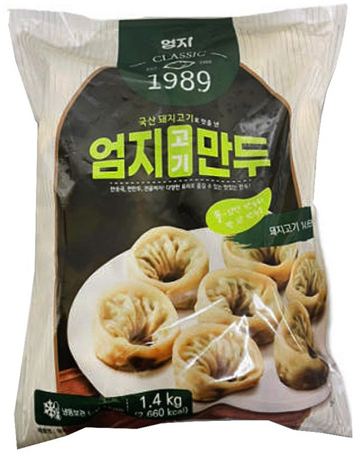 엄지식품 고기 손만두, 1.4kg, 3개