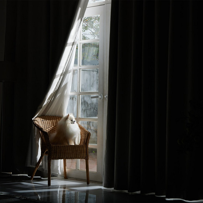 온누안 100% 햇빛차단 거실 안방 단열 암막커튼