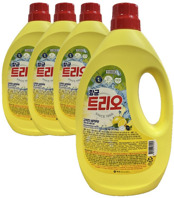 애경 항균 트리오, 4개, 1kg