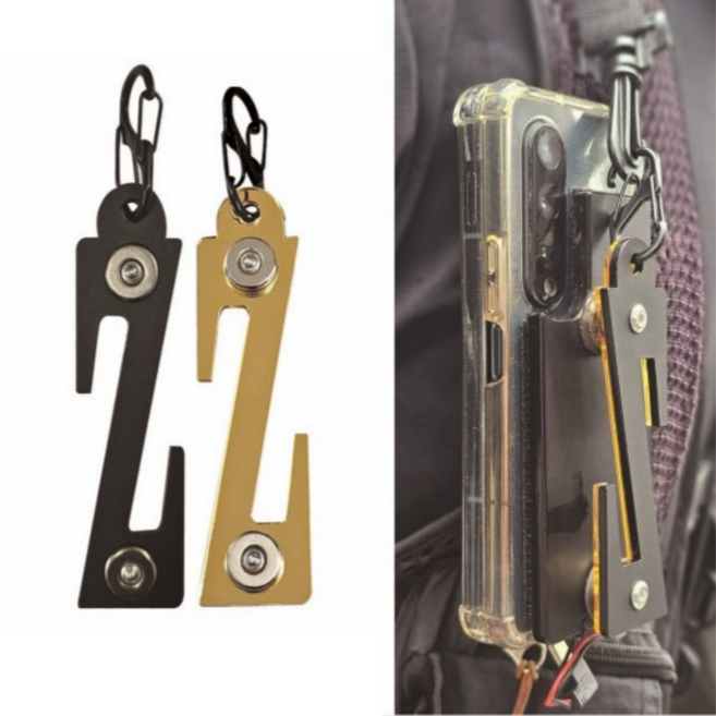 오토바이 배달대행 거치대 Z폴드 휴대폰 배달 조끼 자석 고리, 선택2 골드조끼자석걸이