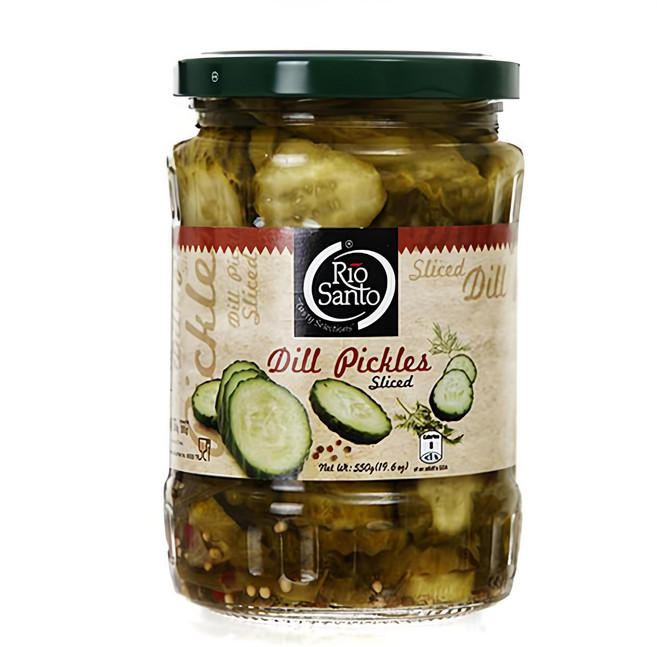 리오산토 딜피클슬라이스, 550g, 1개